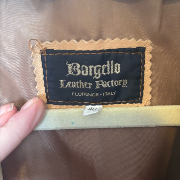 Bargello Leather Factory Florence Italy Tan Leather Jacket - Size IT 48 (US M) - Picture 3 of 7